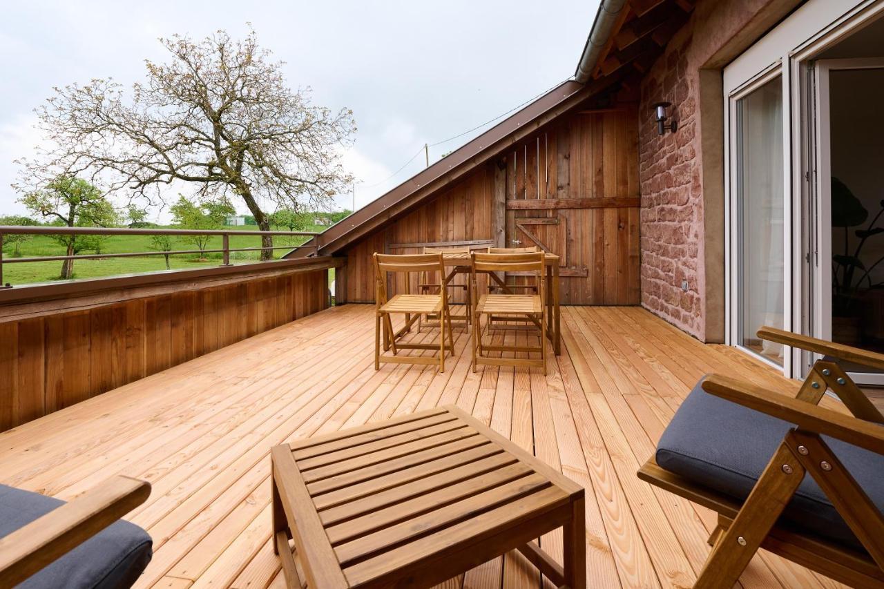 Апартаменты Le Noyer - Appt Avec Terrasse Et Jardin Partage Puberg Экстерьер фото